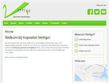 Tablet Screenshot of kapsalon-vertigo.nl